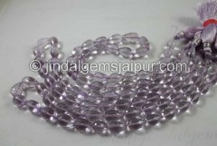 Pink Amethyst Far Faceted Drops Beads